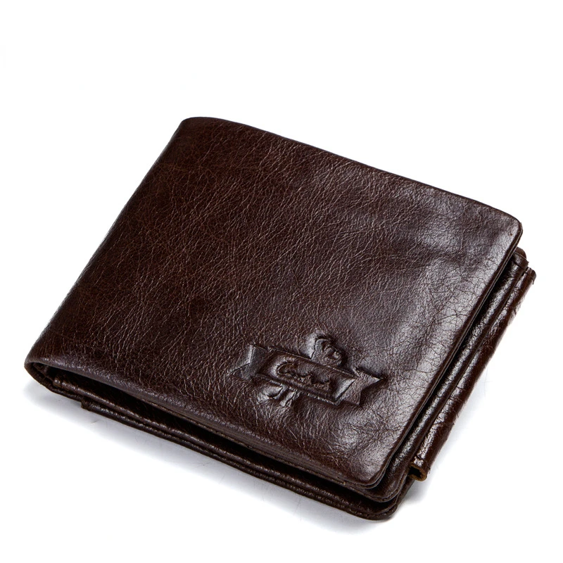 Висококачествени мъжки портмоне, портфейл от естествена кожа, мъжки портфейл за монети, многофункционален държач за карти, чанта за пари, малка