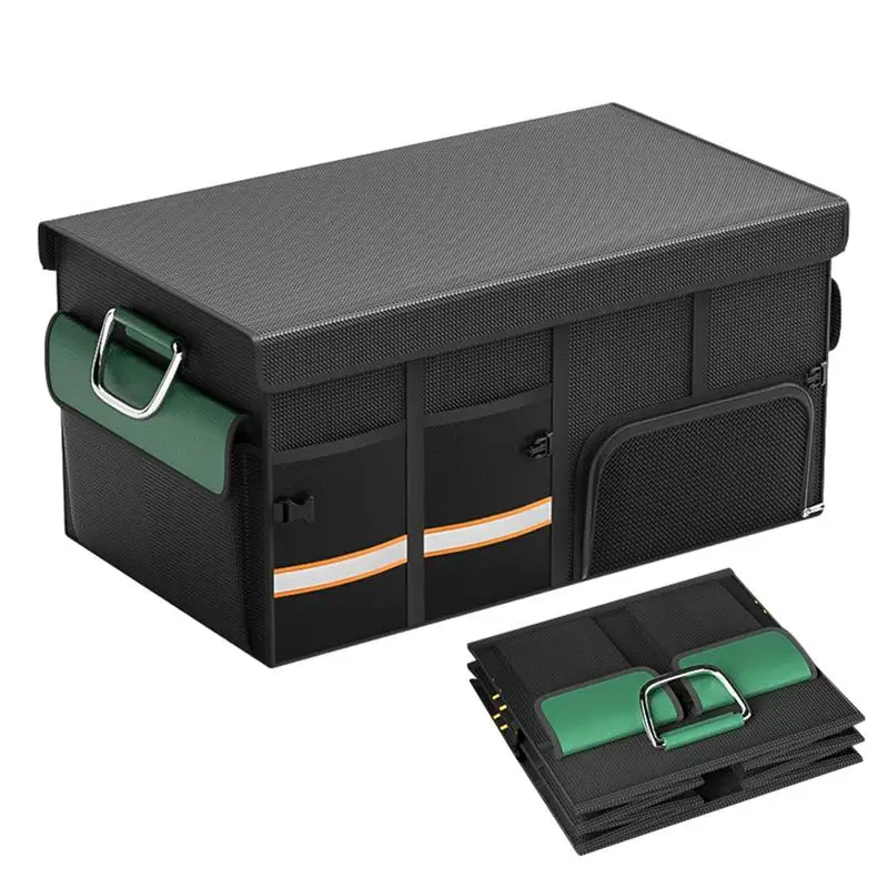 Кутия-органайзер за багажник на кола с Голям капацитет, многофункционална чанта за съхранение на инструменти, сгъване в случай на непредвидени обстоятелства, кутия за съхранение