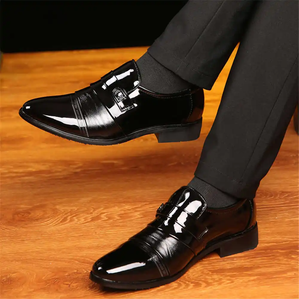 мокасини, Ботуши, увеличаване на растежа, на пролетта, луксозни обувки за сватбени партита, черни модел обувки за мъже, спортни високотехнологични XXW3