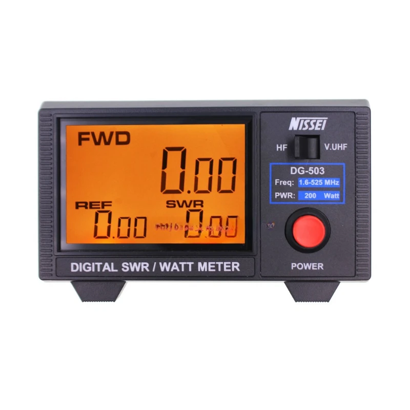 Цифров измерител на постоянна вълна с по-голям екран, 1,6-60 Mhz/125-525 Mhz DG-503